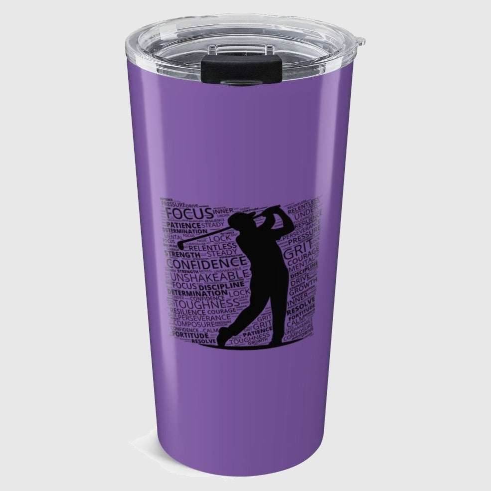 Unleash Your Mental Game (Male) - 20oz Tumbler in Light Purple