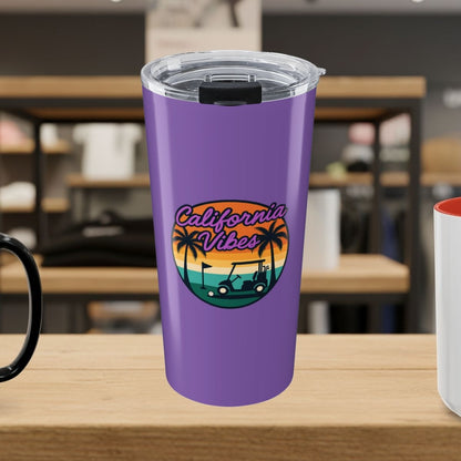 Golf Vibes - California Coast Edition - 20oz Tumbler in Light Purple