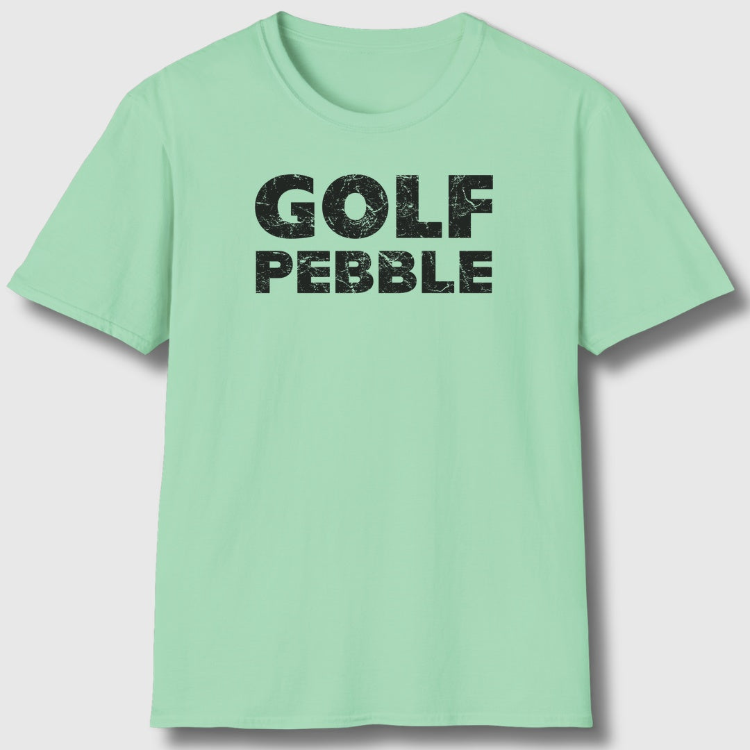 Golf Pebble - Adult Golf T-Shirt in Mint Green