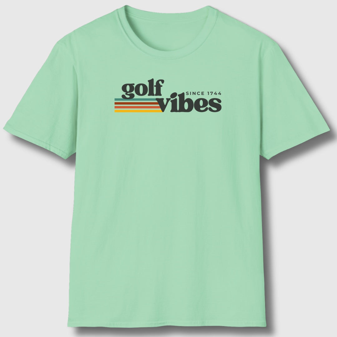 Golf Vibes - Adult Golf T-Shirt in Mint Green