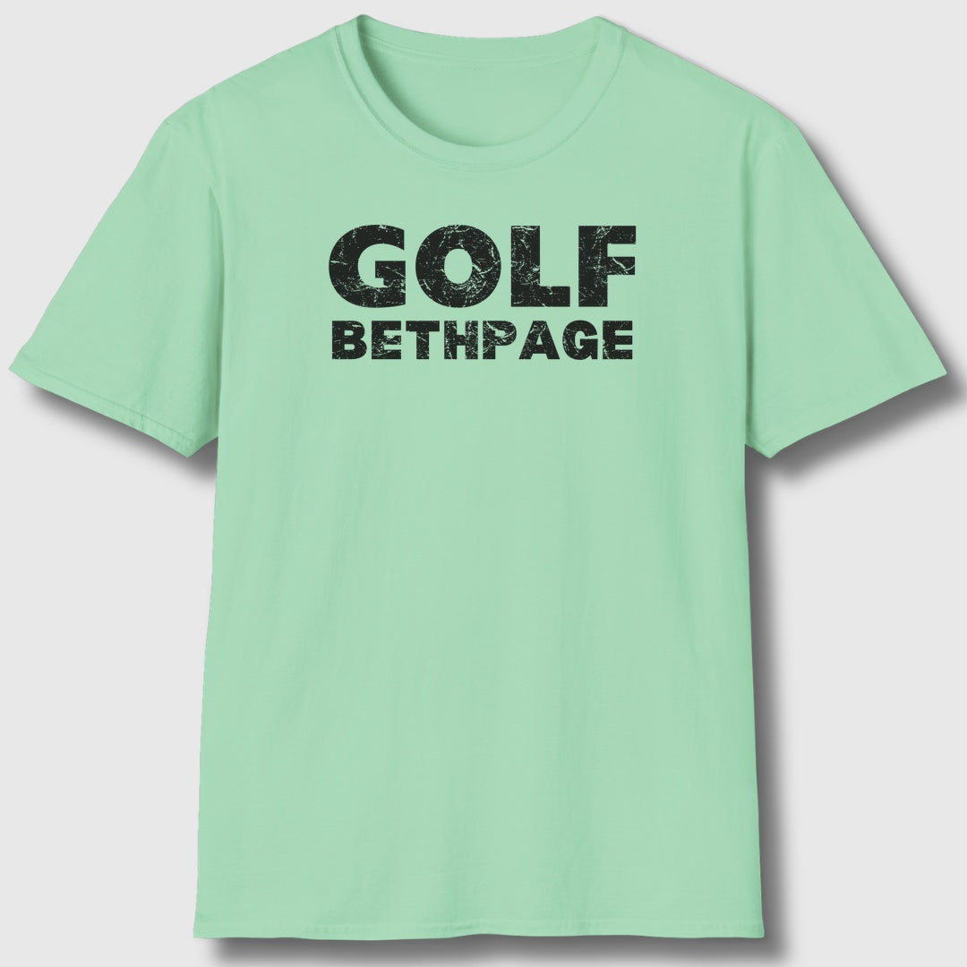 Golf Bethpage - Adult Golf T-Shirt in Mint Green