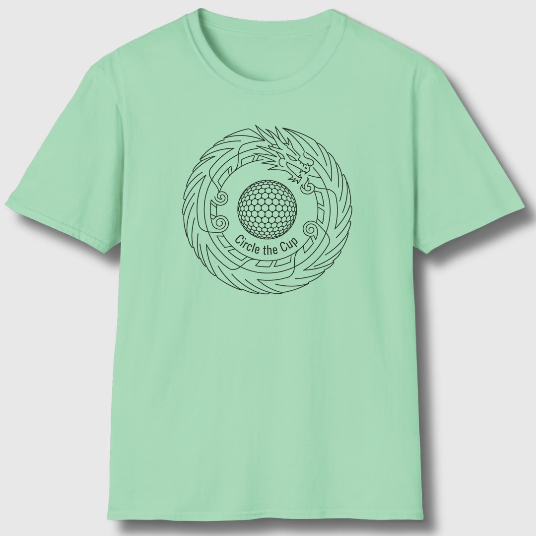 Circle the Cup - Adult Golf T-Shirt in Mint Green