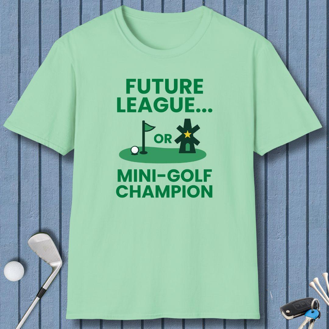 Future League… or Mini-Golf Champion in Mint Green, great for casual wear. Find more fun golf focused products at oneforetheages.com