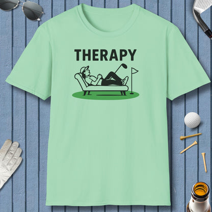 Golf Therapy - Adult Golf T-Shirt in Mint Green