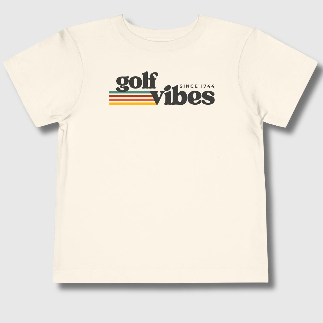 Golf Vibes - Toddler Golf T-Shirt in Natural