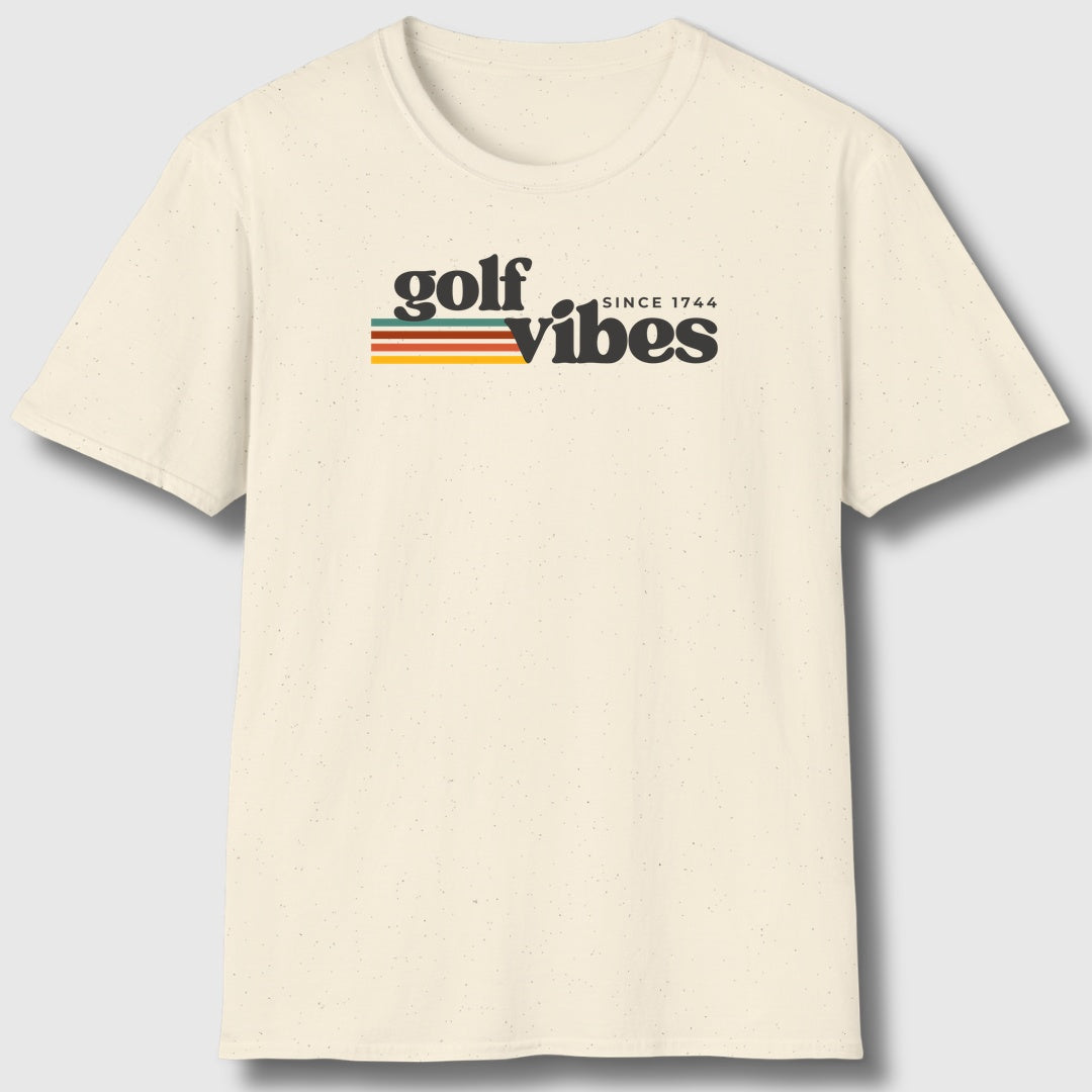 Golf Vibes - Adult Golf T-Shirt in Natural