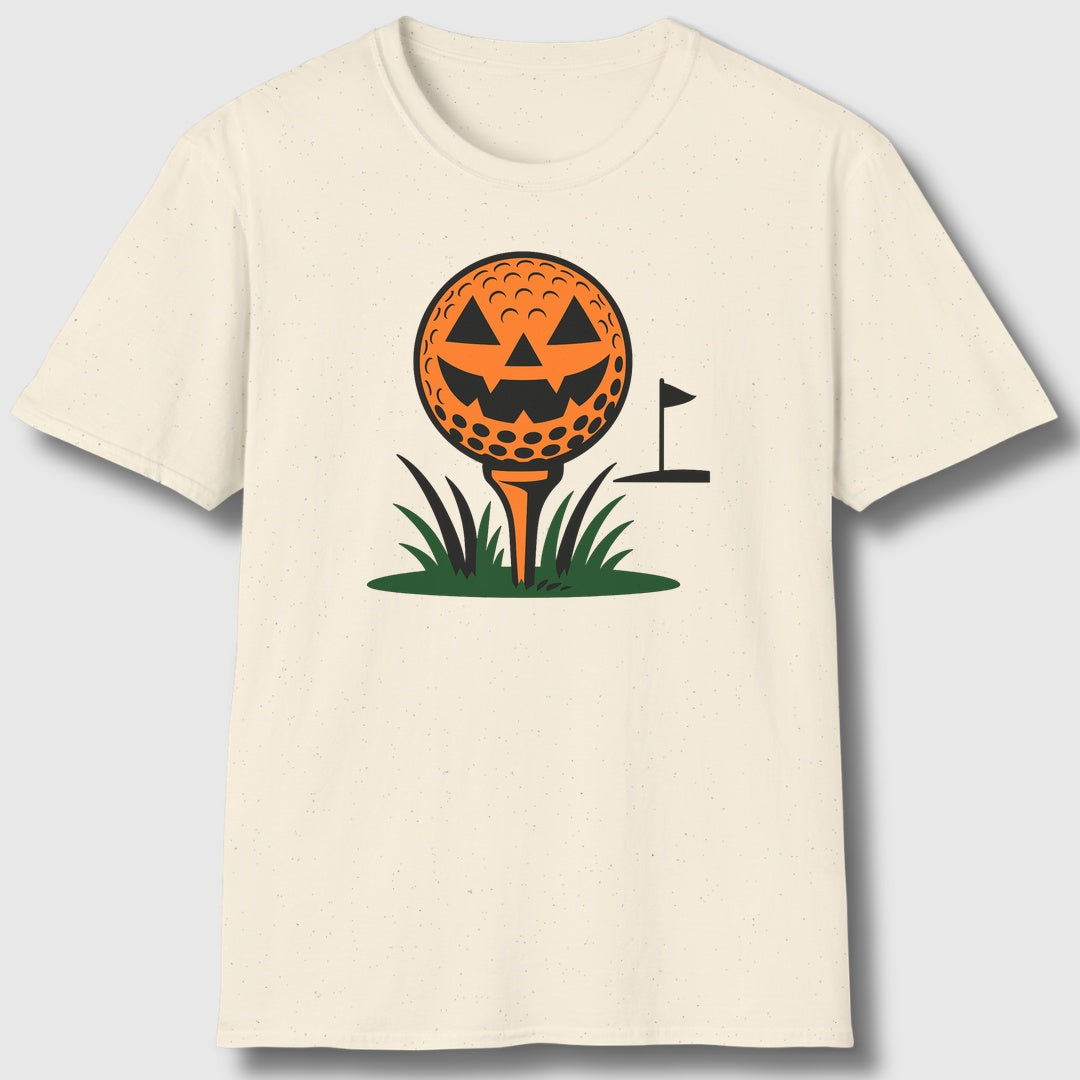 Tee Time Terror - Adult Golf T-Shirt in Natural