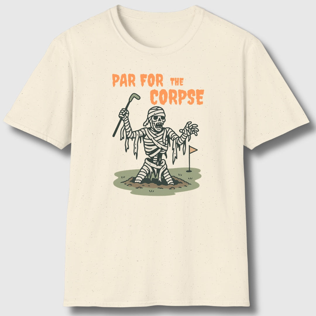 Par for the Corpse - Adult Golf T-Shirt in Natural