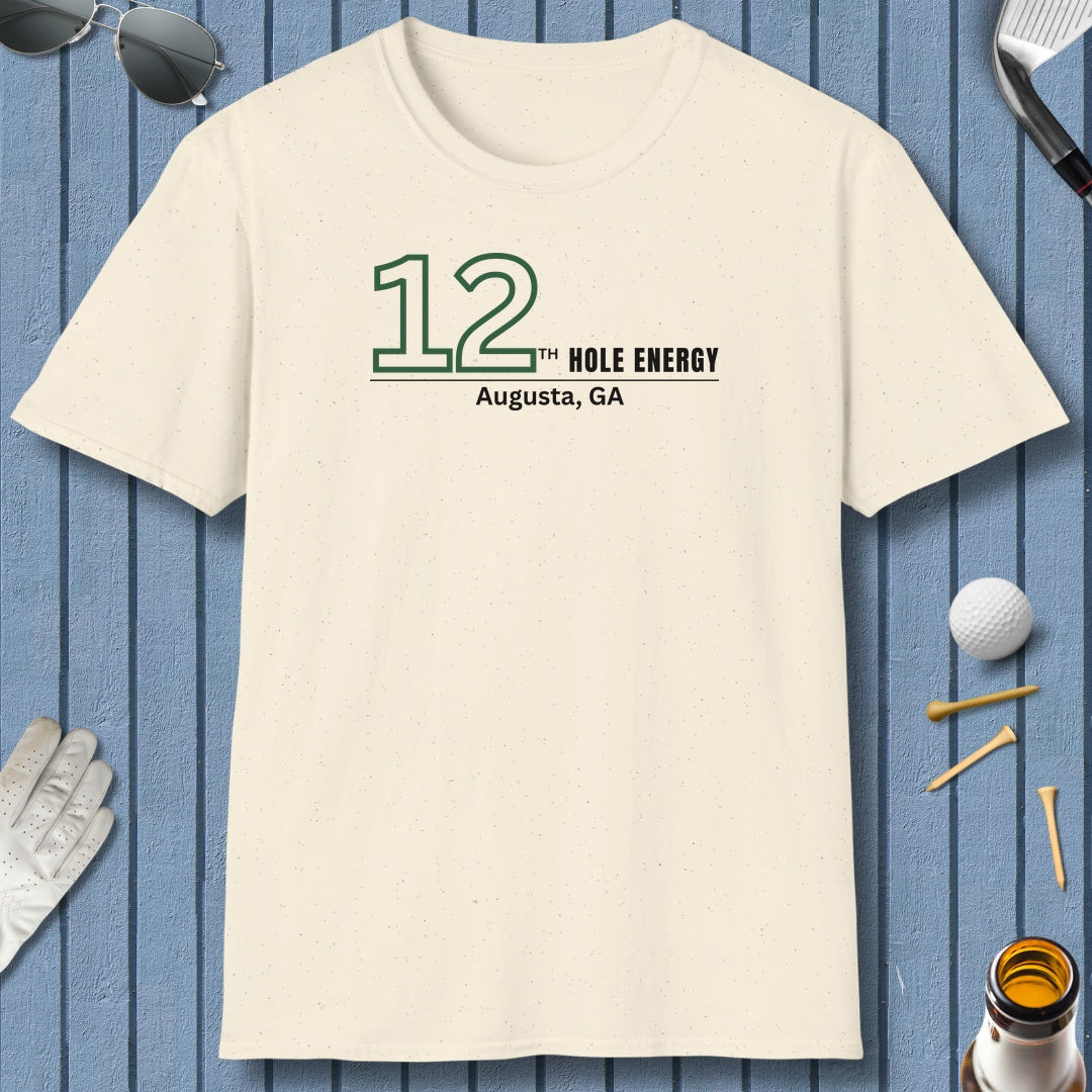 12th Hole Energy - Adult Golf T-Shirt in Natural