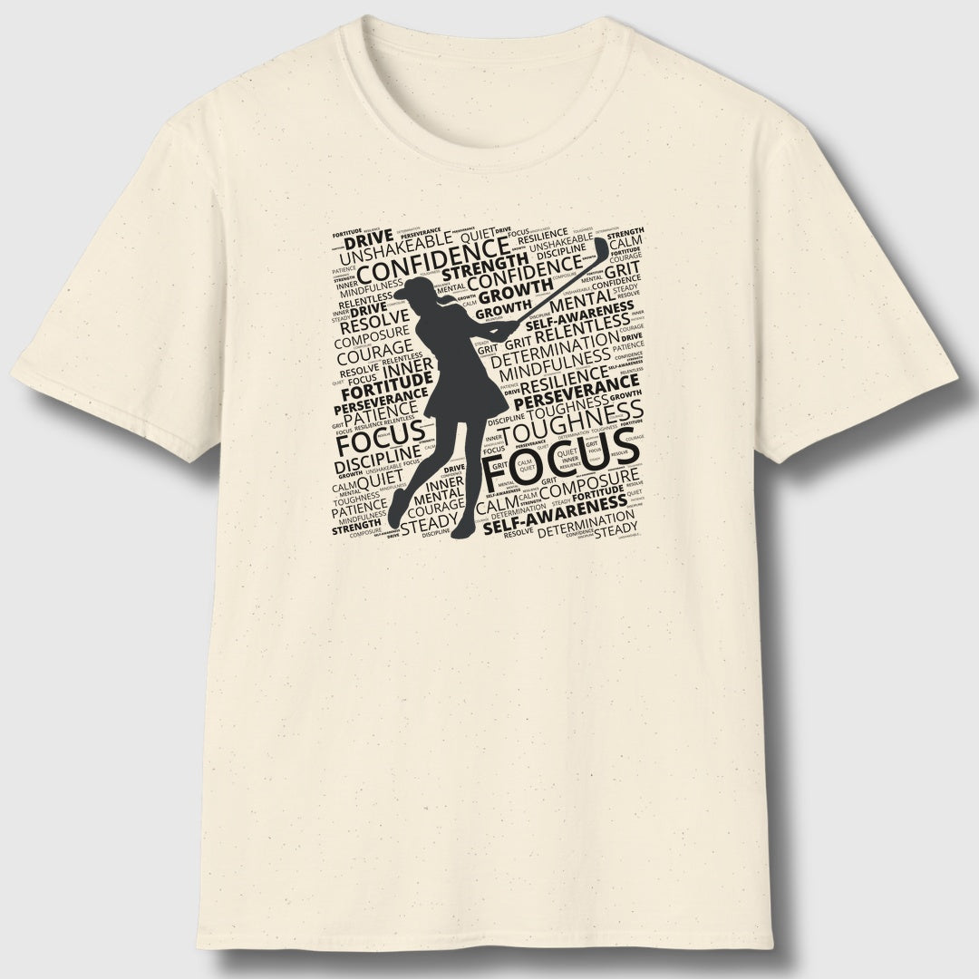 Unleash Your Mental Game (Female) - Adult Golf T-Shirt in Natural