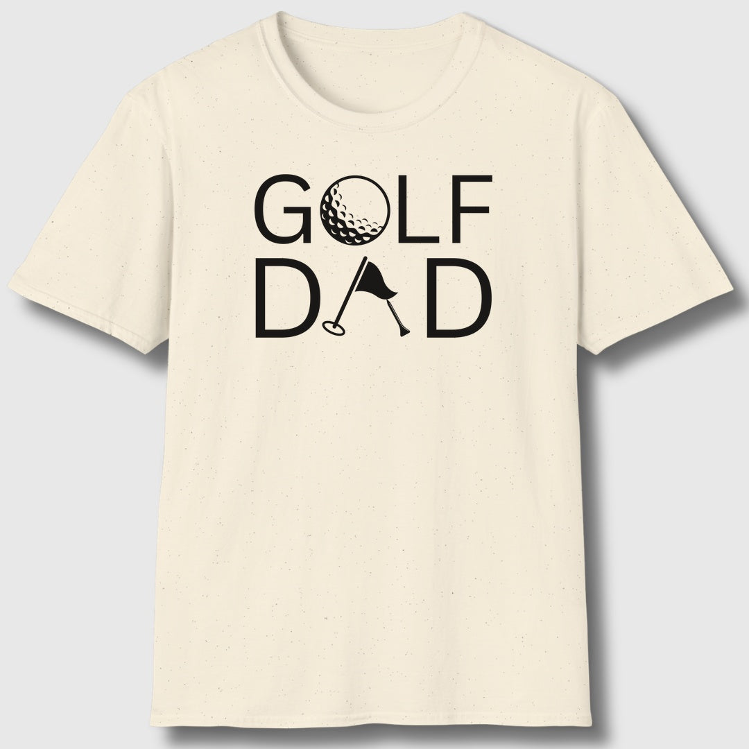 Golf Dad - Adult Golf T-Shirt in Natural