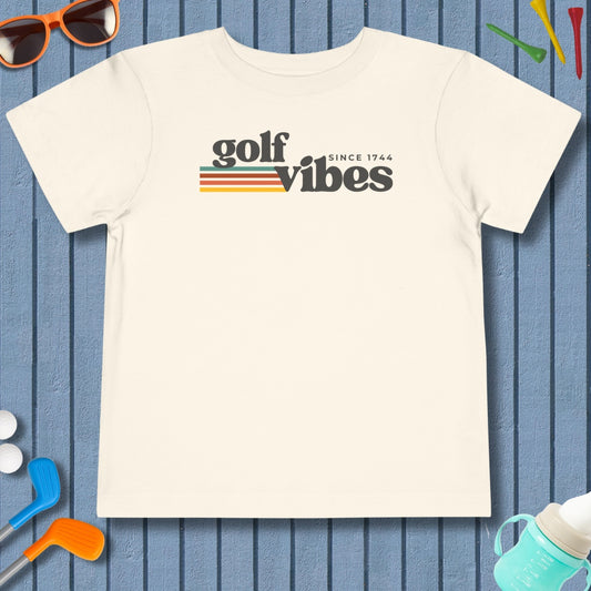 Golf Vibes - Toddler Golf T-Shirt in Natural