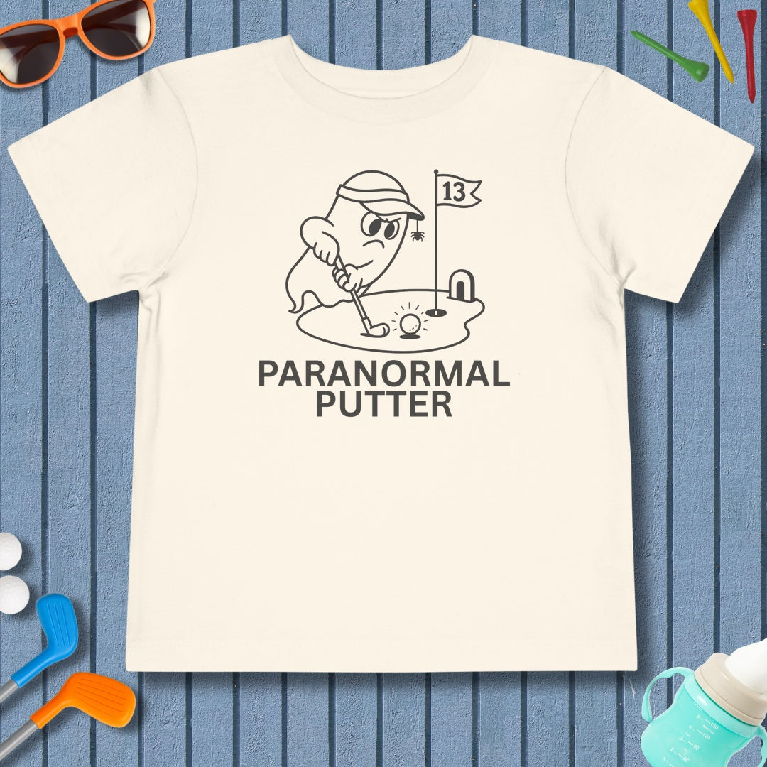 Paranormal Putter - Toddler Golf T-Shirt in Natural