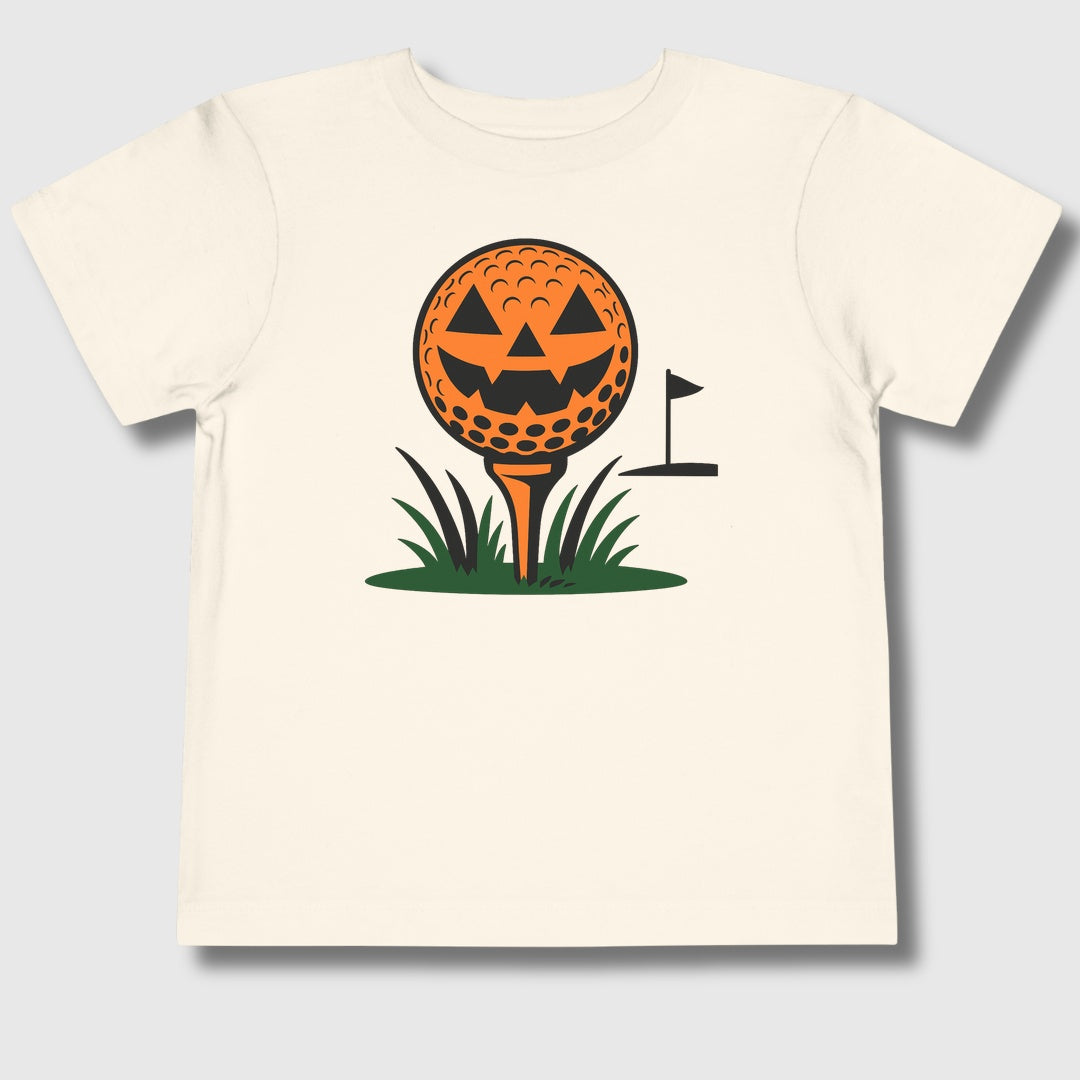 Tee Time Terror - Toddler Golf T-Shirt in Natural