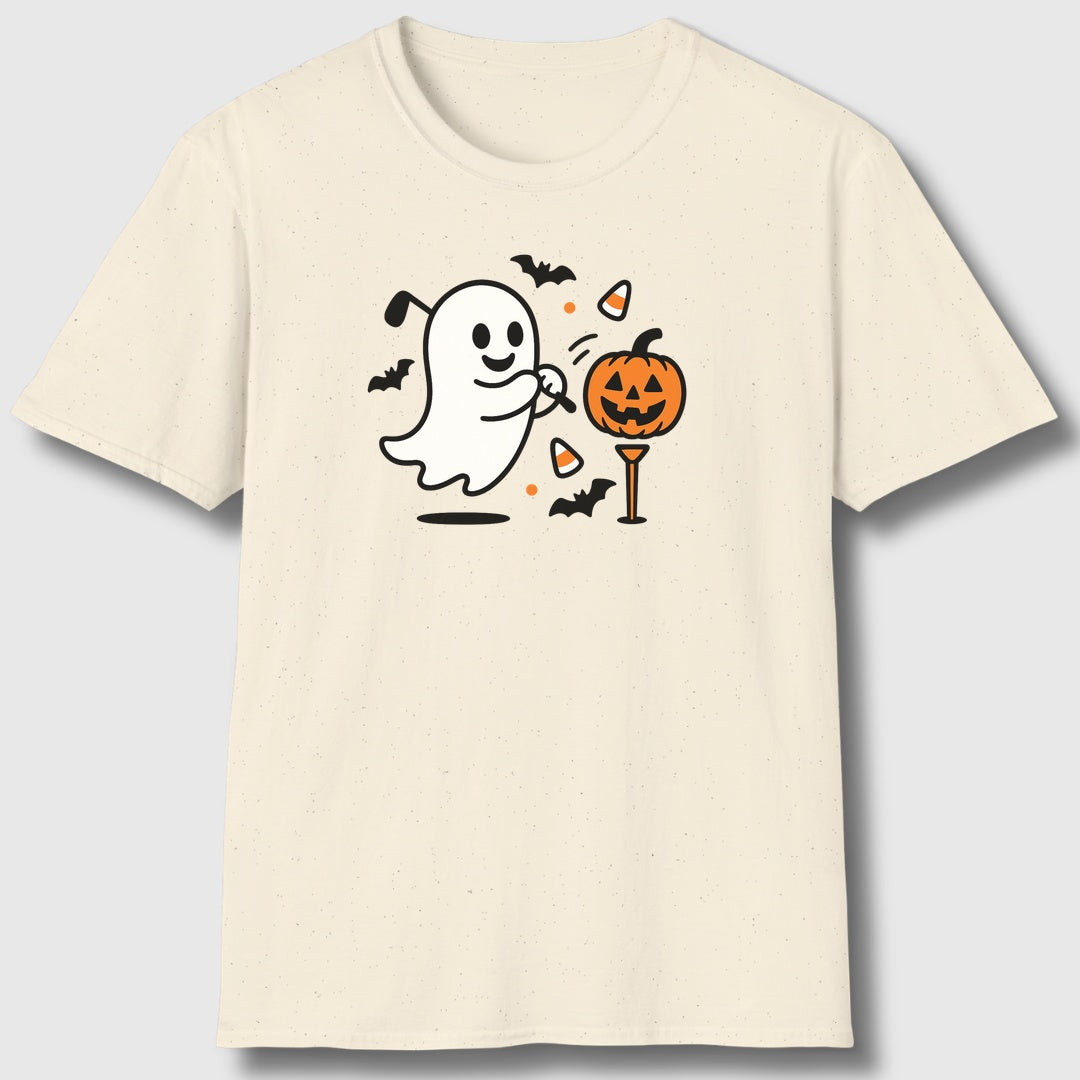 Ghost Tee Off - Adult Golf T-Shirt in Natural