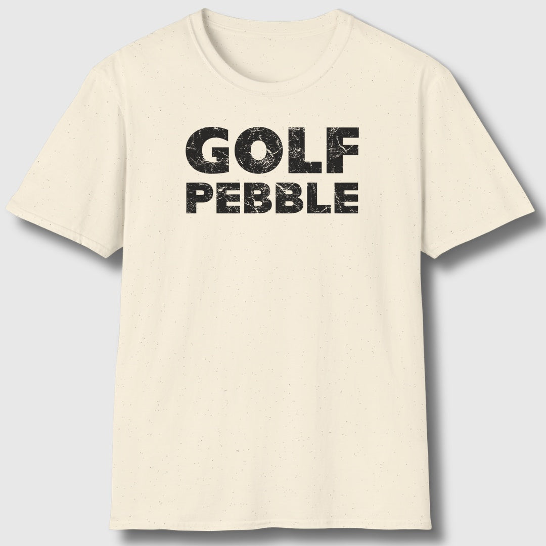 Golf Pebble - Adult Golf T-Shirt in Natural