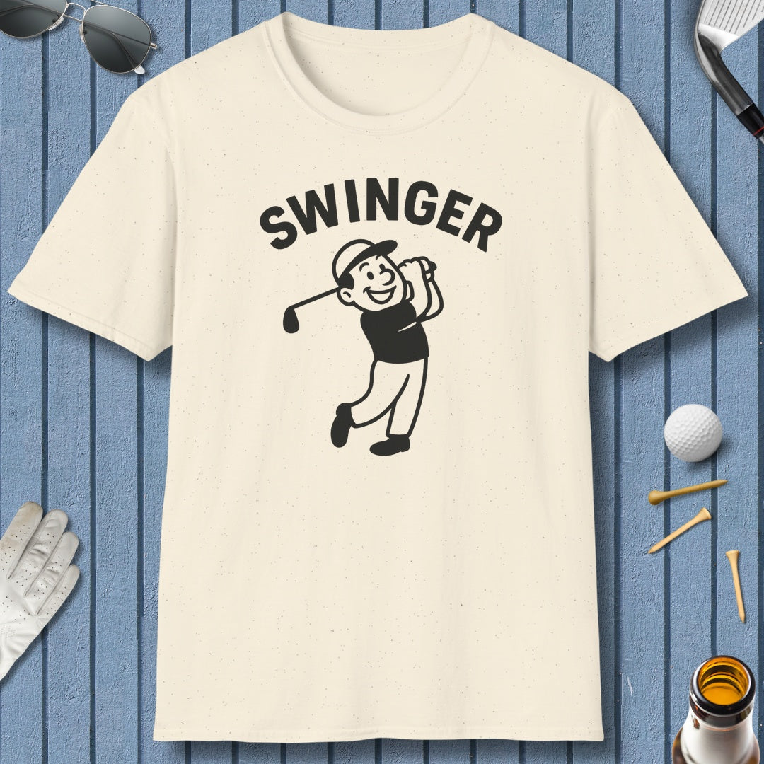 Swinger - Adult Golf T-Shirt in Natural