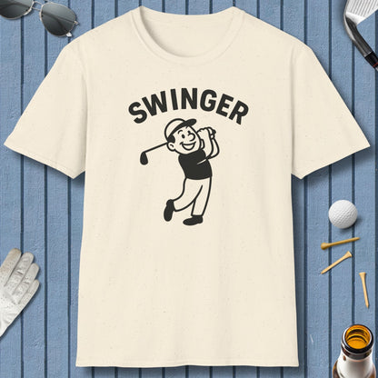 Swinger - Adult Golf T-Shirt in Natural