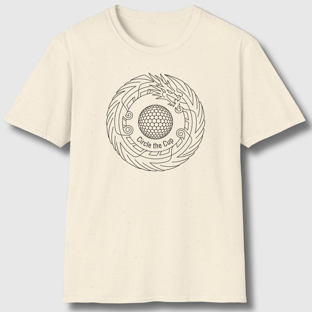 Circle the Cup - Adult Golf T-Shirt in Natural
