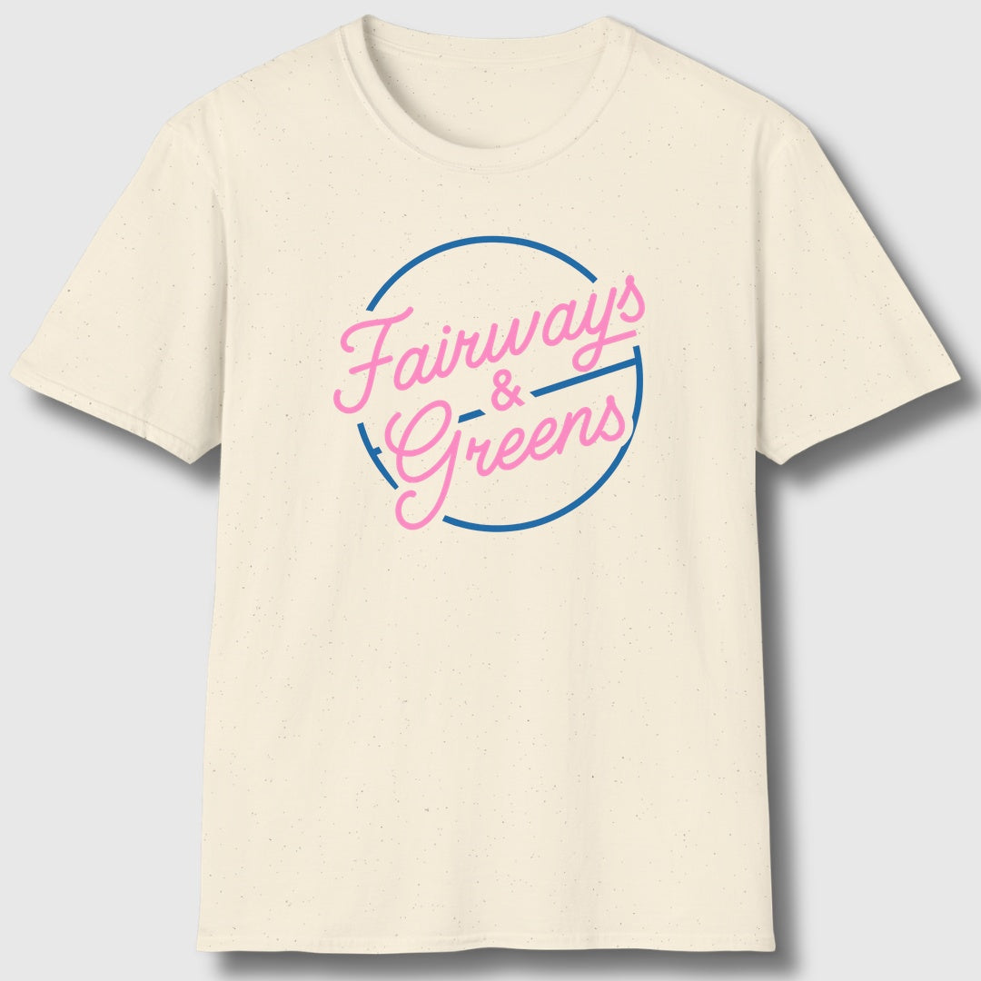 Fairways & Greens - Adult Golf T-Shirt in Natural