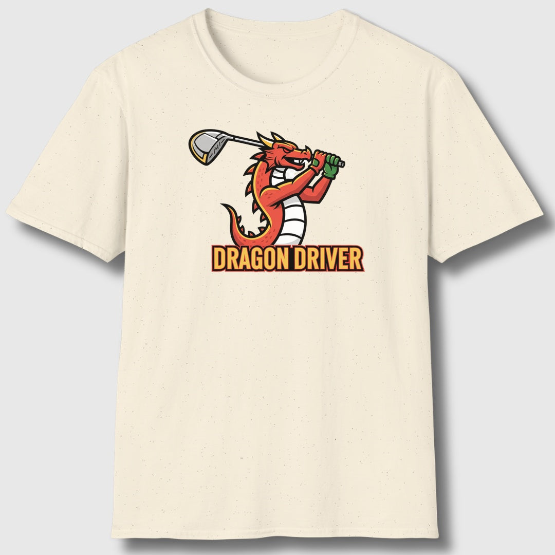 Dragon Driver - Adult Golf T-Shirt in Natural