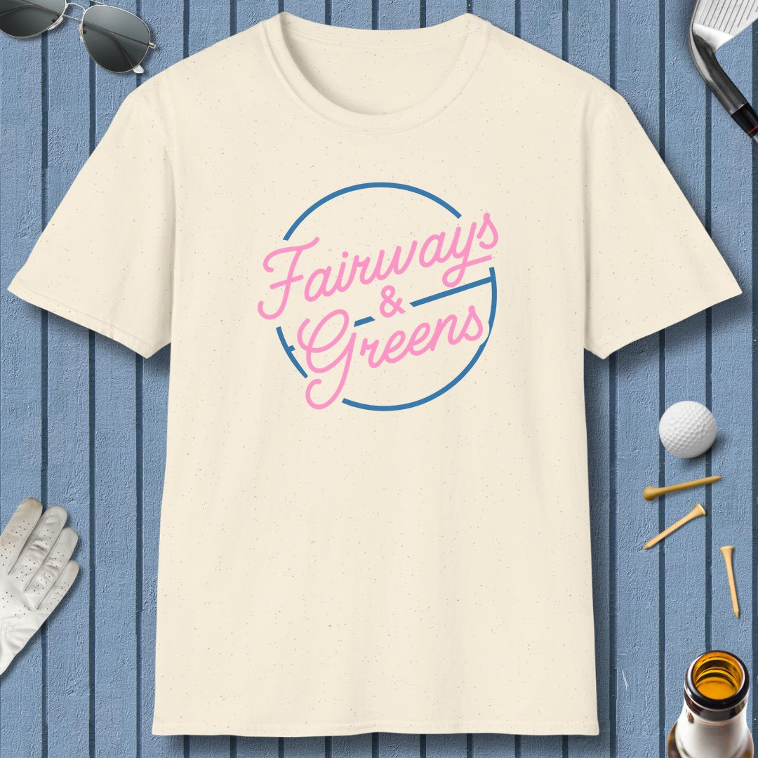 Fairways & Greens - Adult Golf T-Shirt in Natural