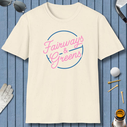 Fairways & Greens - Adult Golf T-Shirt in Natural