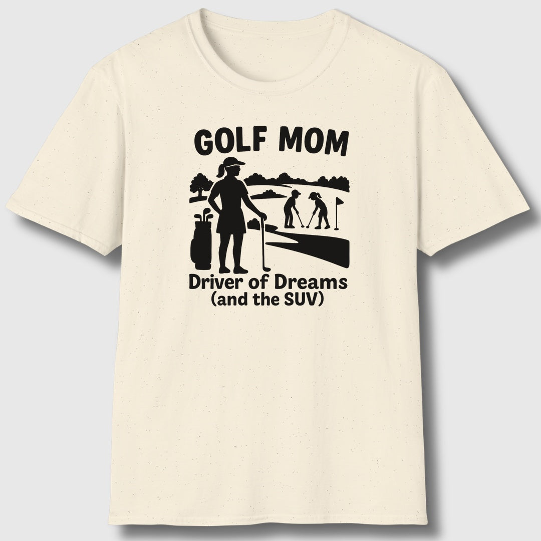Golf Mom - Adult Golf T-Shirt in Natural