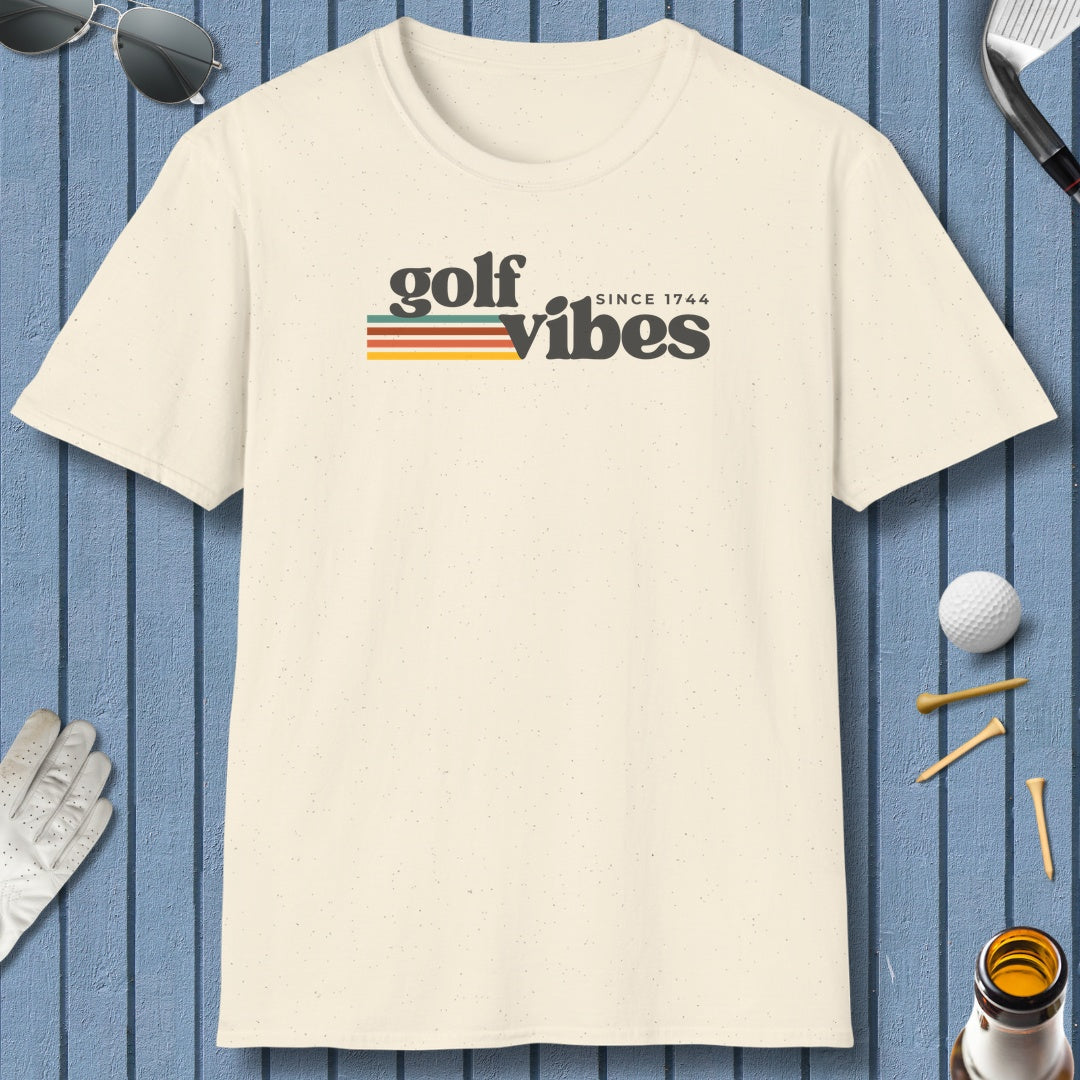 Golf Vibes - Adult Golf T-Shirt in Natural