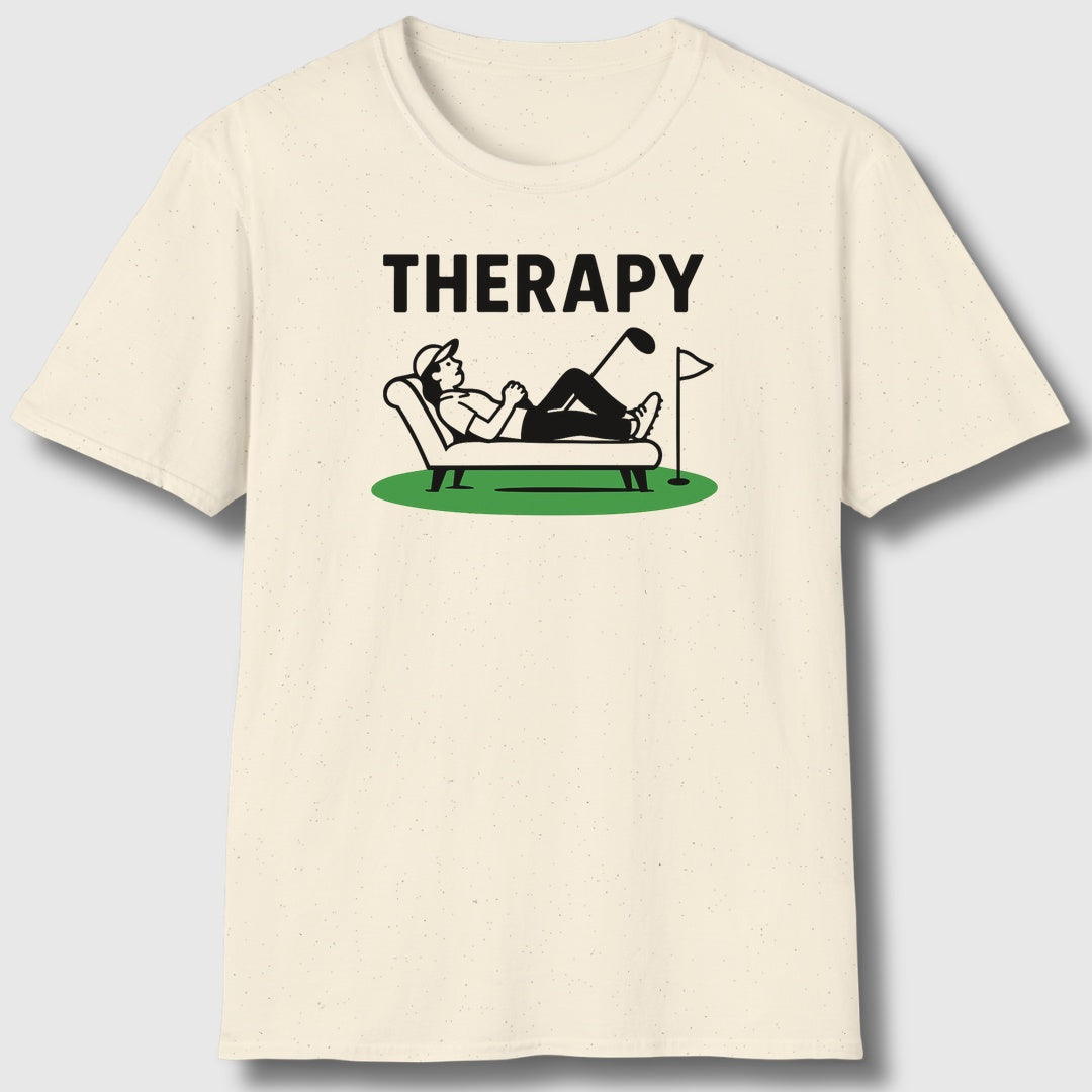 Golf Therapy - Adult Golf T-Shirt in Natural