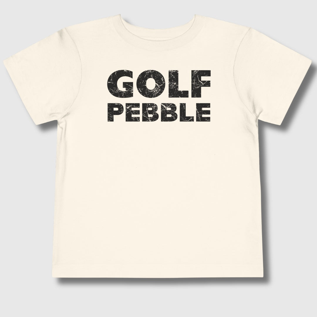 Golf Pebble - Toddler Golf T-Shirt in Natural