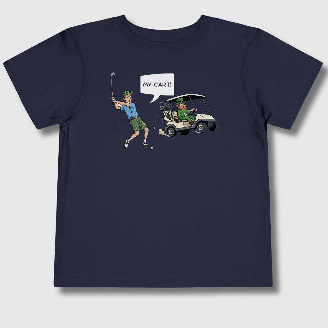 My Cart! - Toddler Golf T-Shirt in Navy