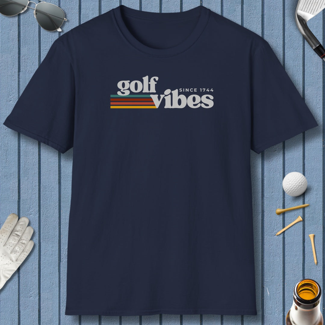 Golf Vibes - Adult Golf T-Shirt in Navy