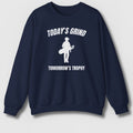 Today's Grind - Tomorrow's Trophy (male) - Adult Golf Sweatshirt in Navy