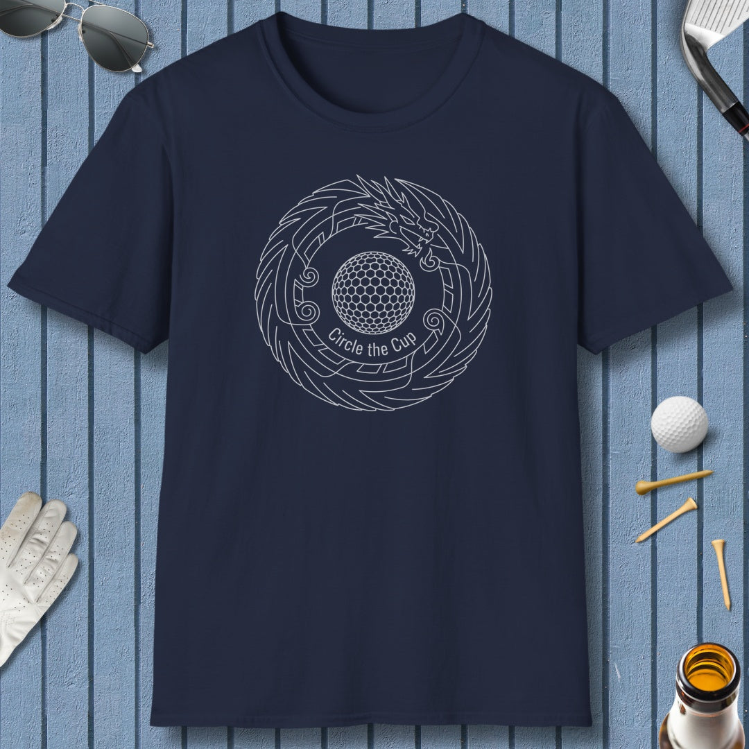 Circle the Cup - Adult Golf T-Shirt in Navy