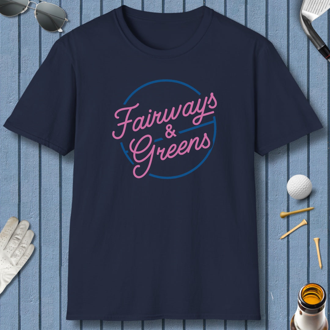 Fairways & Greens - Adult Golf T-Shirt in Navy