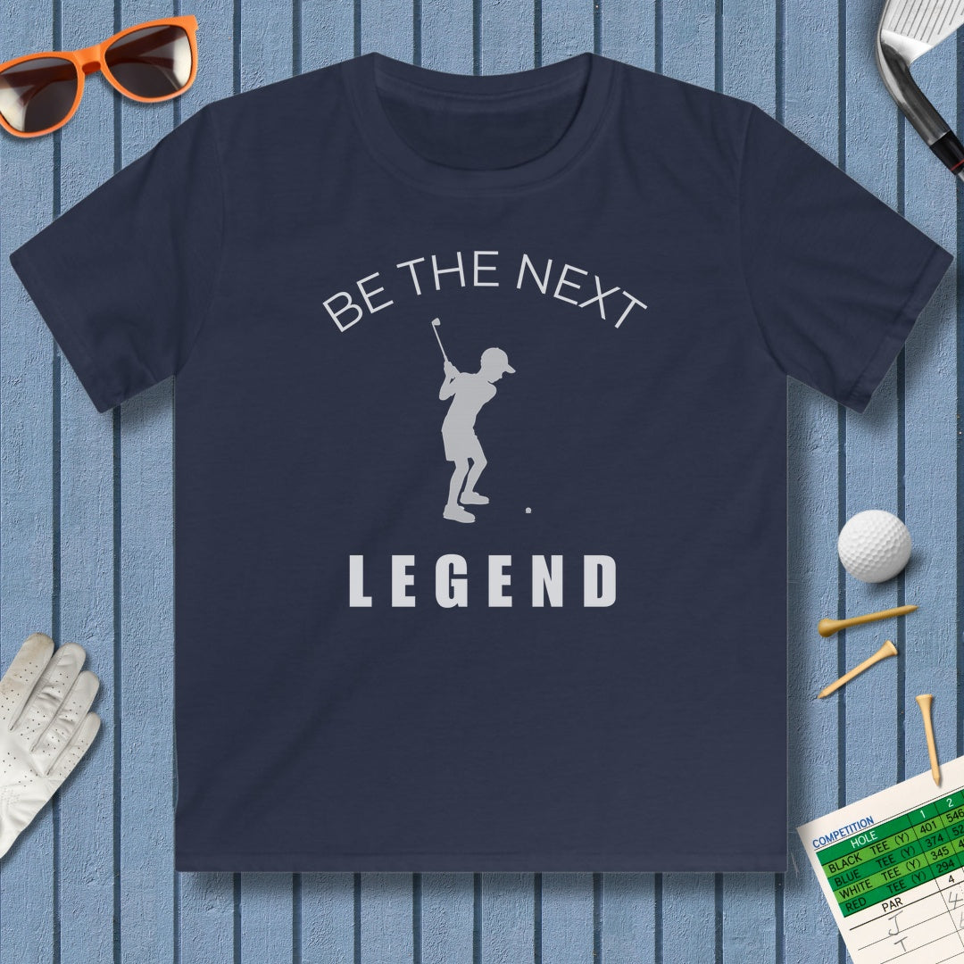 BE THE NEXT LEGEND (Boys) - Youth Golf T-Shirt in Navy
