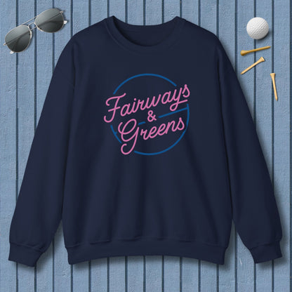Fairways & Greens - Adult Golf Sweatshirt in Navy
