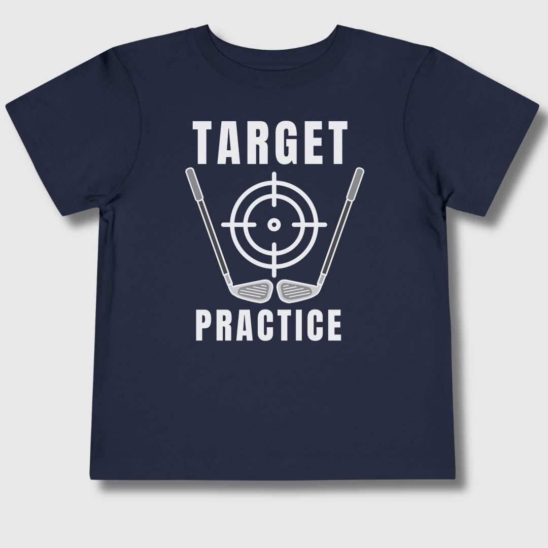 Target Practice - Toddler Golf T-Shirt in Navy