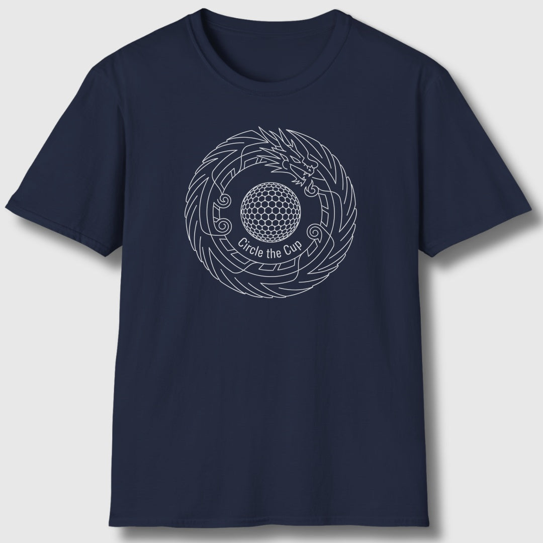 Circle the Cup - Adult Golf T-Shirt in Navy
