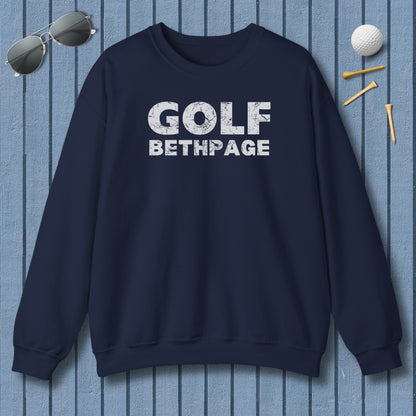 Golf Bethpage - Adult Golf Sweatshirt in Navy