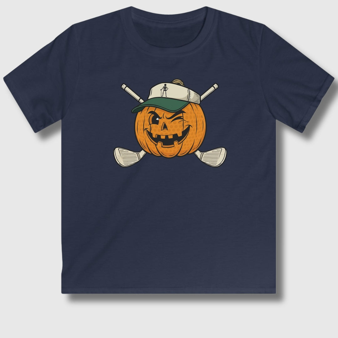 Golf or Gourd - Youth Golf T-Shirt in Navy