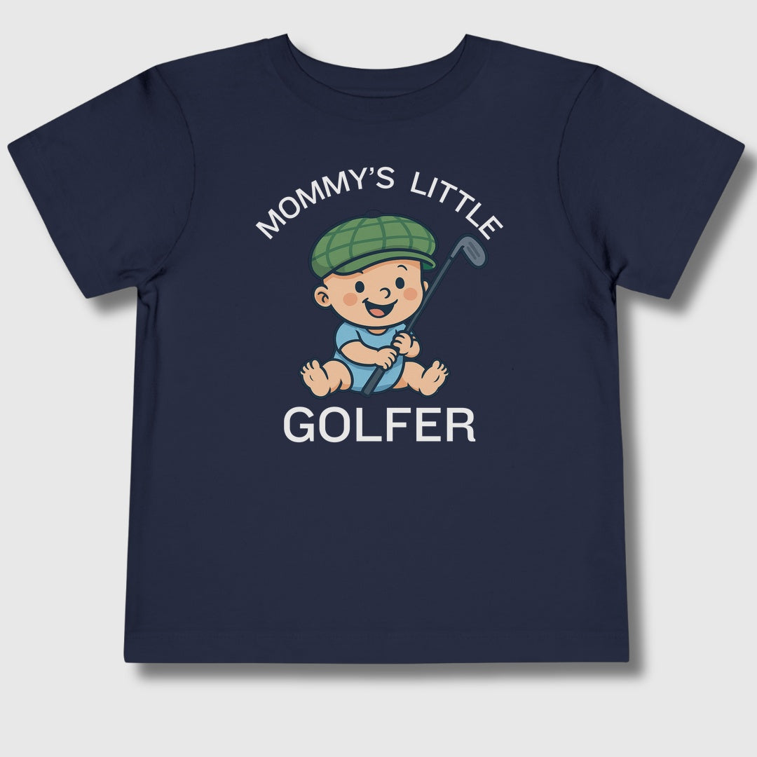 Mommy's Little Golfer - Toddler Golf T-Shirt in Navy