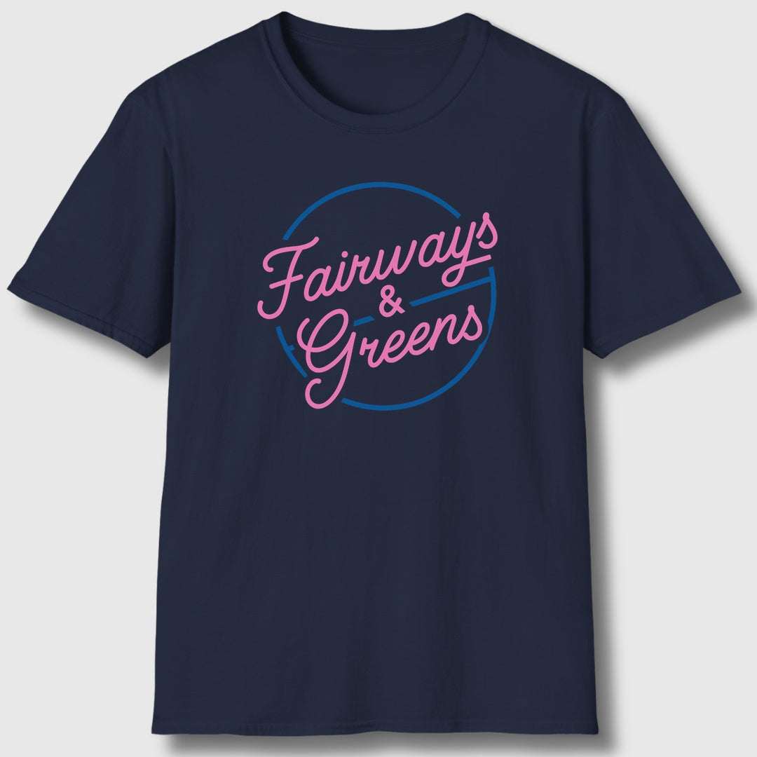 Fairways & Greens - Adult Golf T-Shirt in Navy