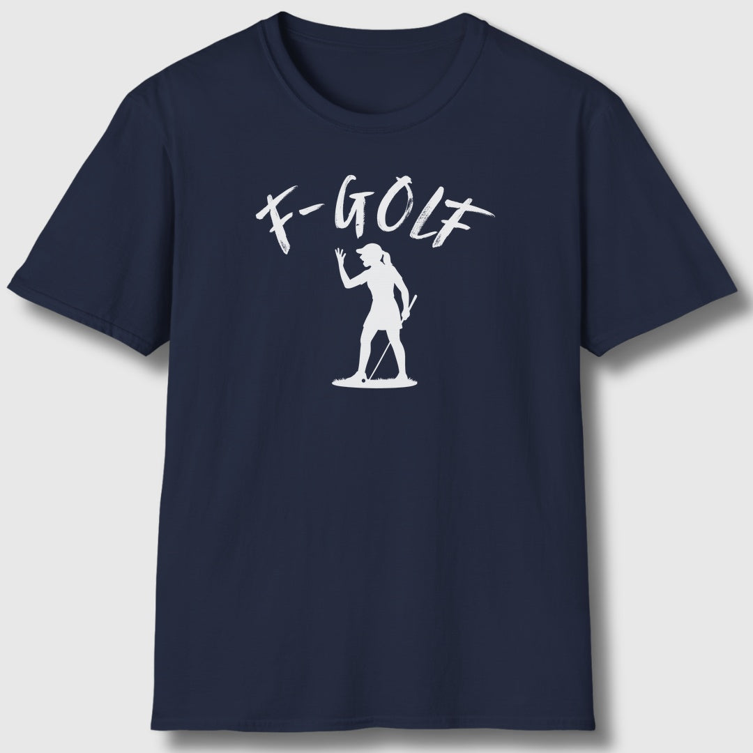 F-Golf (Female) - Adult Golf T-Shirt in Navy