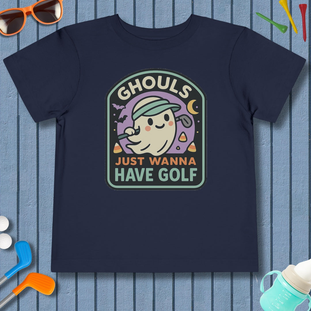 Ghouls Just Wanna Have Golf - Toddler Golf T-Shirt in Navy