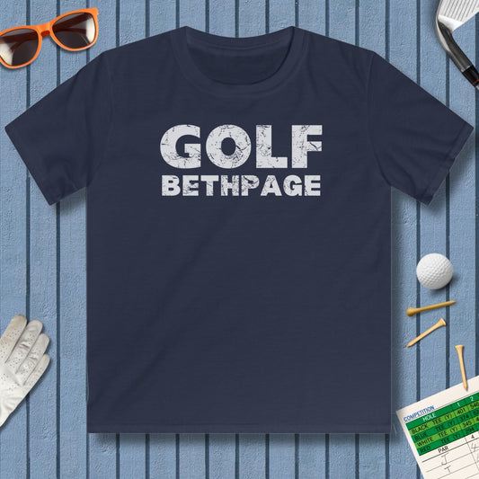 Golf Bethpage - Youth Golf T-Shirt in Navy