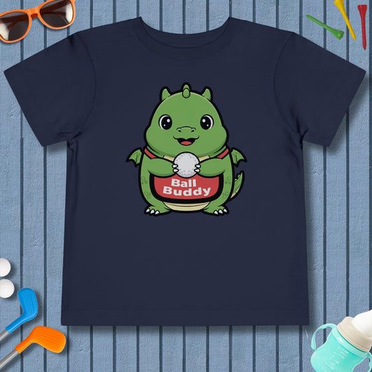 Ball Buddy Dragon - Toddler Golf T-Shirt in Navy