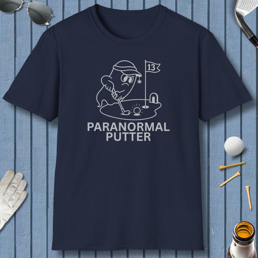 Paranormal Putter - Adult Golf T-Shirt in Navy