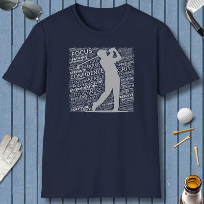 Unleash Your Mental Game (Male) - Adult Golf T-Shirt in Navy